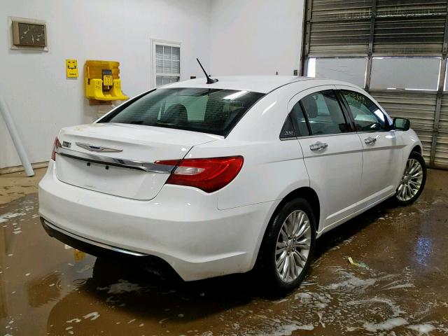 1C3CCBCB5CN277512 - 2012 CHRYSLER 200 LIMITE WHITE photo 4