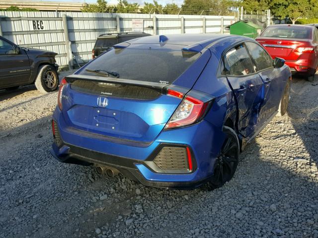 SHHFK7H46HU227189 - 2017 HONDA CIVIC SPOR BLUE photo 4