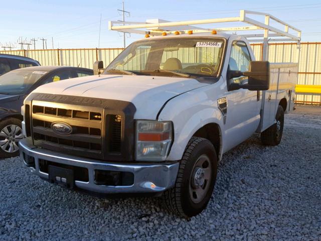 1FDSF34Y38ED98940 - 2008 FORD F350 SRW S WHITE photo 2