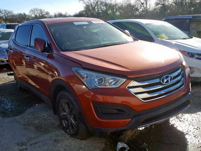 5XYZTDLB9DG046798 - 2013 HYUNDAI SANTA FE S ORANGE photo 1