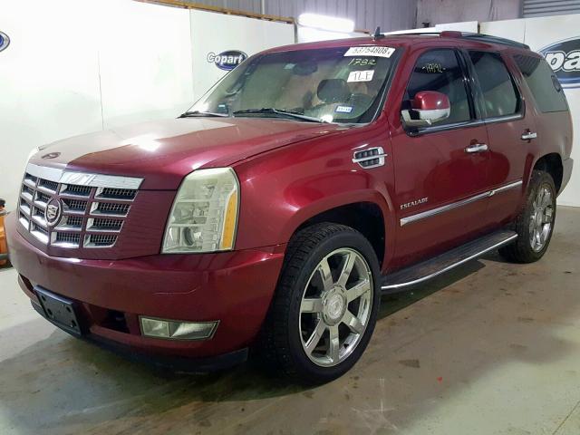 1GYUKAEF9AR111782 - 2010 CADILLAC ESCALADE BURGUNDY photo 2