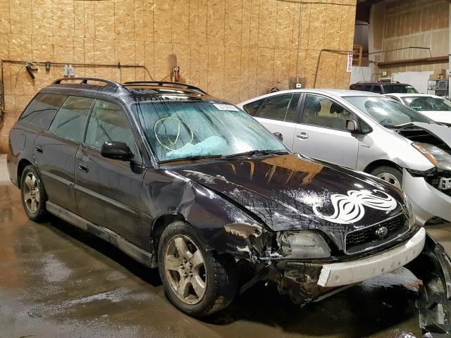 4S3BH646335300089 - 2003 SUBARU LEGACY GT BLACK photo 1