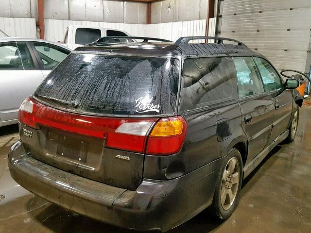 4S3BH646335300089 - 2003 SUBARU LEGACY GT BLACK photo 4