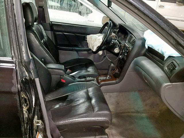 4S3BH646335300089 - 2003 SUBARU LEGACY GT BLACK photo 5