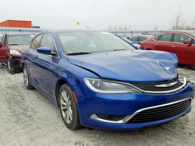 1C3CCCAB9FN623008 - 2015 CHRYSLER 200 LIMITE BLUE photo 1