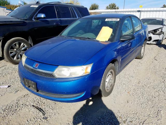 1G8AZ52F93Z133472 - 2003 SATURN ION LEVEL BLUE photo 2