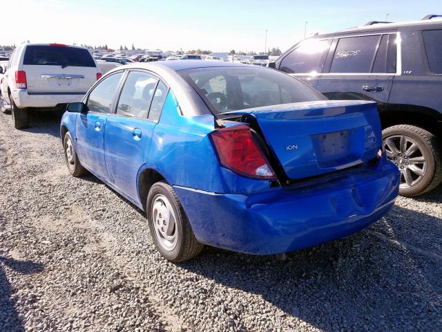 1G8AZ52F93Z133472 - 2003 SATURN ION LEVEL BLUE photo 3