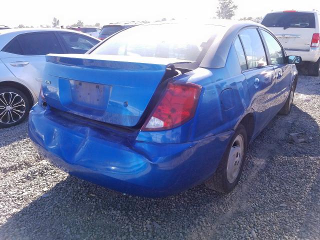 1G8AZ52F93Z133472 - 2003 SATURN ION LEVEL BLUE photo 4