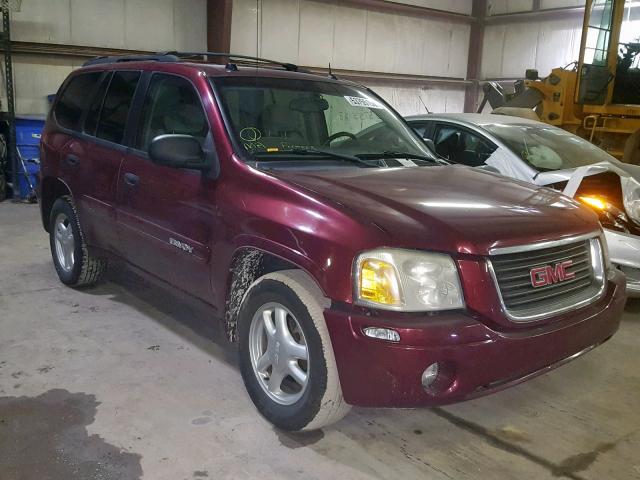 1GKDT13S252298689 - 2005 GMC ENVOY MAROON photo 1