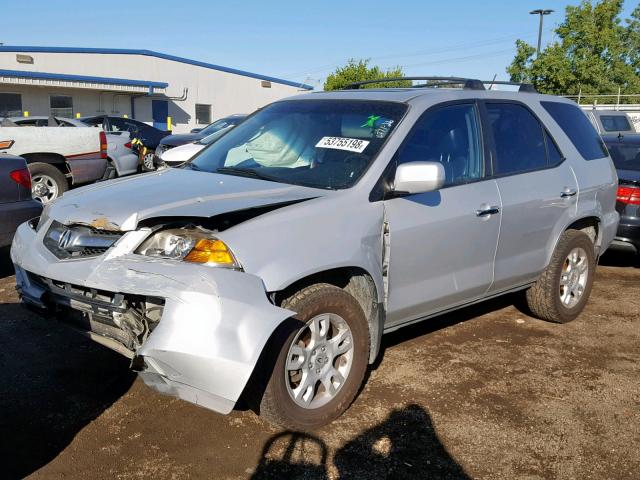 2HNYD18874H534809 - 2004 ACURA MDX TOURIN SILVER photo 2