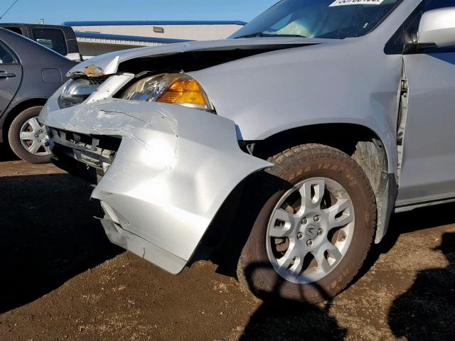 2HNYD18874H534809 - 2004 ACURA MDX TOURIN SILVER photo 9