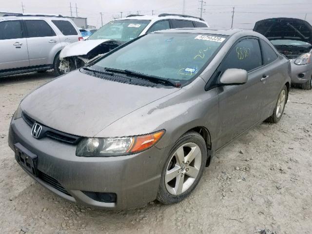 2HGFG11857H530133 - 2007 HONDA CIVIC EX BEIGE photo 2