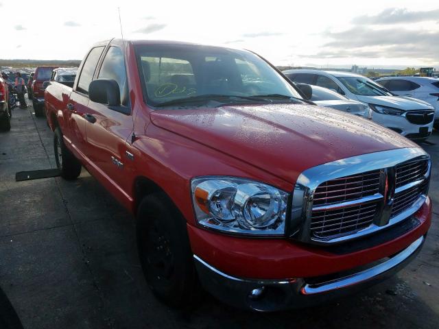 1D7HA182X8S518621 - 2008 DODGE RAM 1500 S RED photo 1