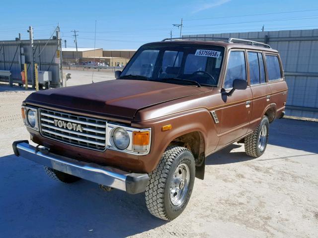 JT3FJ60G6C0049476 - 1982 TOYOTA LAND CRUIS BROWN photo 2