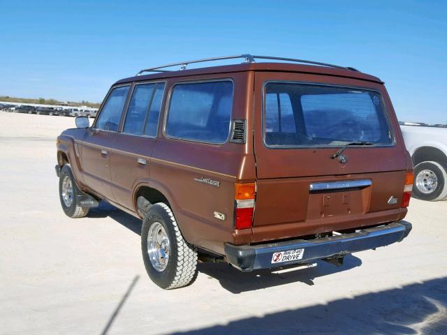 JT3FJ60G6C0049476 - 1982 TOYOTA LAND CRUIS BROWN photo 3