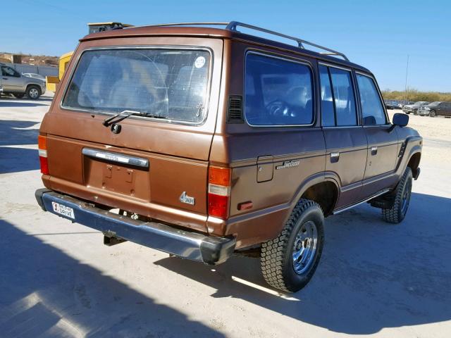 JT3FJ60G6C0049476 - 1982 TOYOTA LAND CRUIS BROWN photo 4