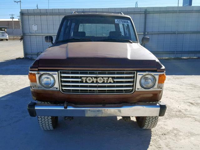 JT3FJ60G6C0049476 - 1982 TOYOTA LAND CRUIS BROWN photo 9