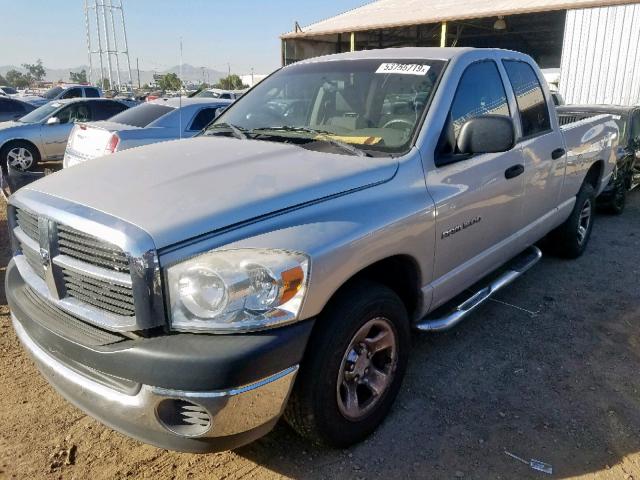 1D7HA18K37J541971 - 2007 DODGE RAM 1500 S SILVER photo 2