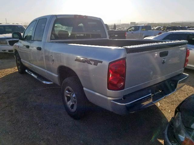 1D7HA18K37J541971 - 2007 DODGE RAM 1500 S SILVER photo 3