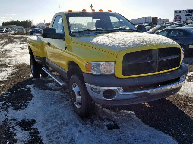 3D7MU46DX4G224097 - 2004 DODGE RAM 3500 S YELLOW photo 1