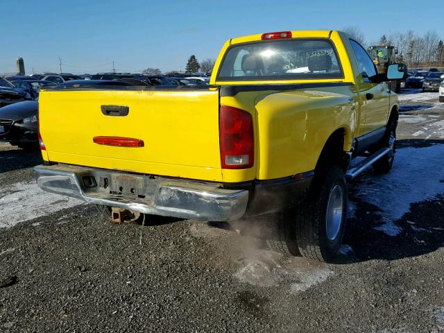 3D7MU46DX4G224097 - 2004 DODGE RAM 3500 S YELLOW photo 4