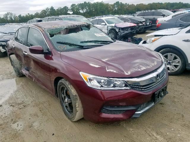 1HGCR2F38HA305088 - 2017 HONDA ACCORD LX RED photo 1