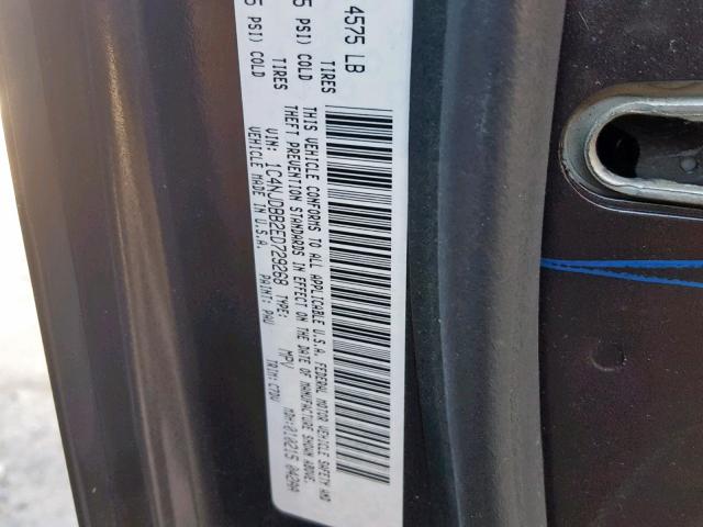 1C4NJDBB2ED729268 - 2014 JEEP COMPASS SP 灰色 照片 10