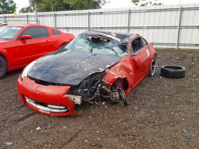 JN1AZ34D96M306854 - 2006 NISSAN 350Z COUPE RED photo 2