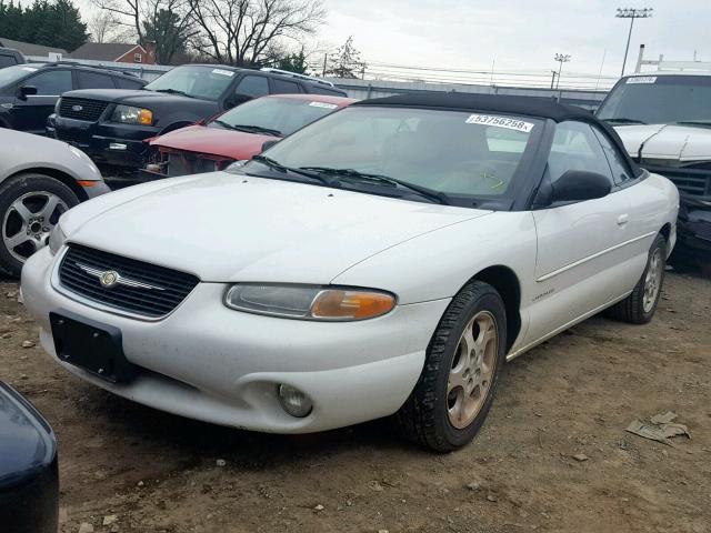 3C3EL55H9YT316167 - 2000 CHRYSLER SEBRING JX WHITE photo 2