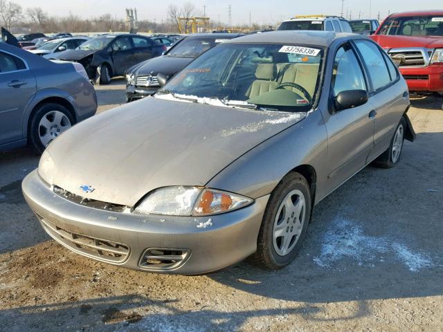 1G1JF524717202609 - 2001 CHEVROLET CAVALIER L TAN photo 2