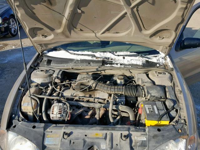 1G1JF524717202609 - 2001 CHEVROLET CAVALIER L TAN photo 7