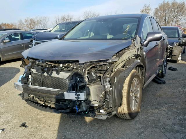 5J8TB4H76JL011263 - 2018 ACURA RDX ADVANC GRAY photo 2