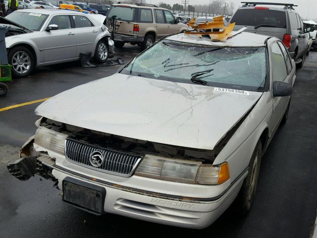 1MEPM604XMH608901 - 1991 MERCURY COUGAR LS GRAY photo 2