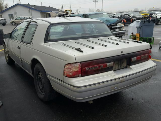 1MEPM604XMH608901 - 1991 MERCURY COUGAR LS GRAY photo 3