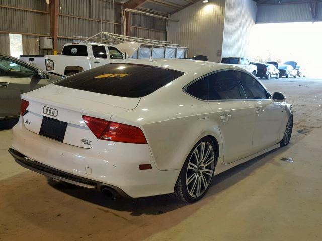 WAU2GAFC7CN071275 - 2012 AUDI A7 PRESTIG WHITE photo 4