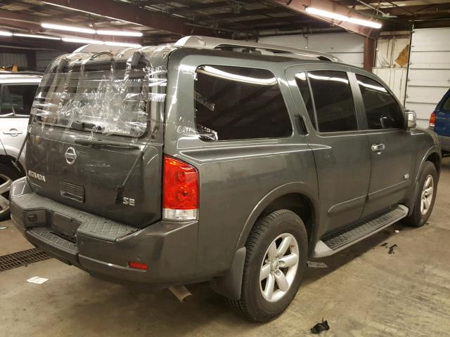 5N1BA08D39N614274 - 2009 NISSAN ARMADA SE CHARCOAL photo 4