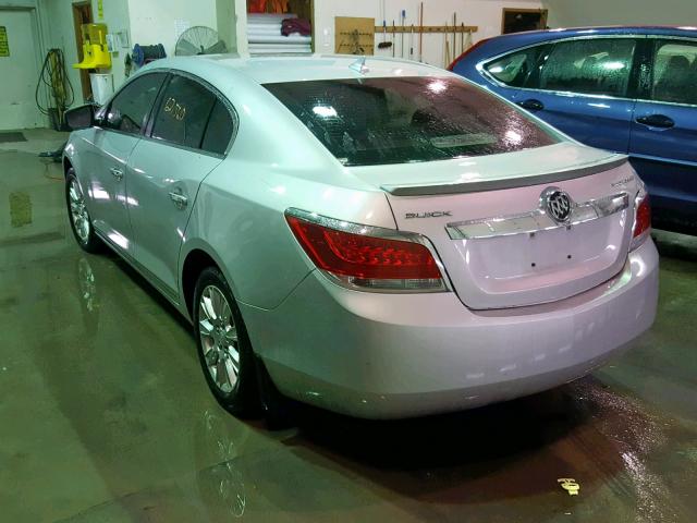 1G4GB5ER5CF330355 - 2012 BUICK LACROSSE C SILVER photo 3