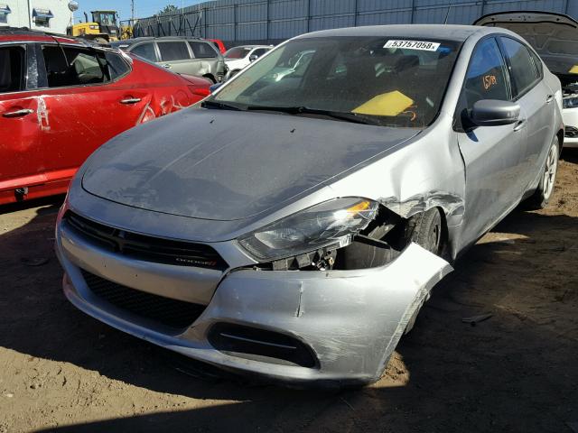 1C3CDFBB0FD251724 - 2015 DODGE DART SXT SILVER photo 2