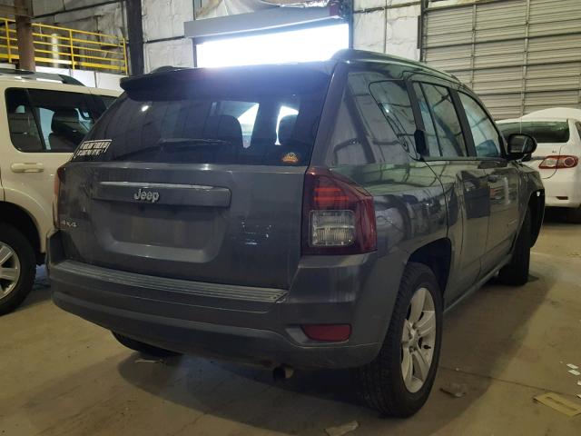 1C4NJDBB2ED879932 - 2014 JEEP COMPASS SP GRAY photo 4