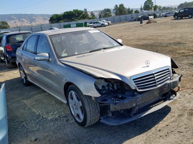 WDBNG75J64A393707 - 2004 MERCEDES-BENZ S500 BEIGE photo 1