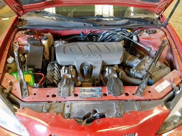 2G2WP552471202937 - 2007 PONTIAC GRAND PRIX RED photo 7