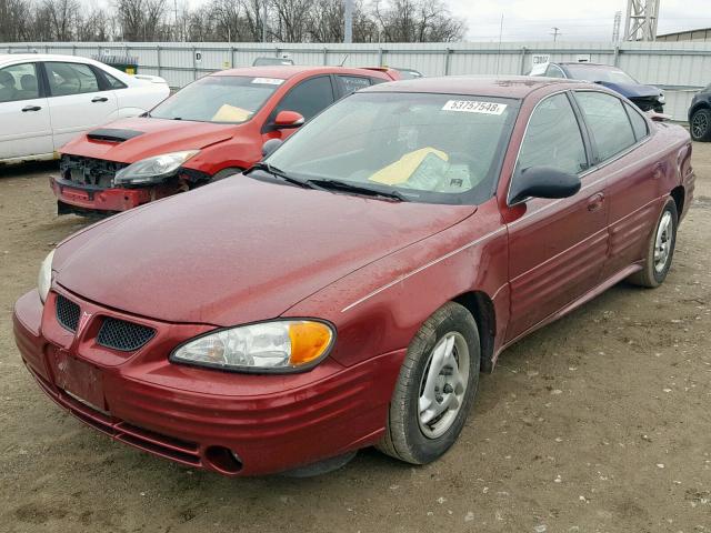 1G2NF52F42C309172 - 2002 PONTIAC GRAND AM S MAROON photo 2