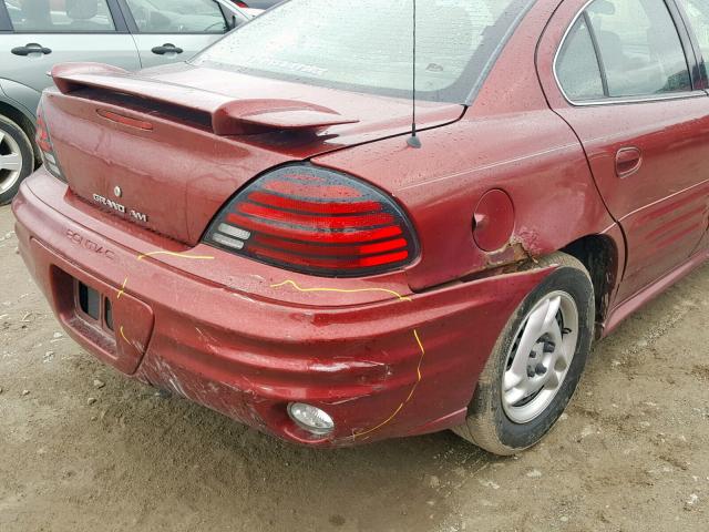 1G2NF52F42C309172 - 2002 PONTIAC GRAND AM S MAROON photo 9