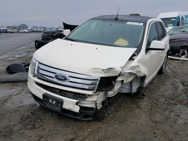 2FMDK49C18BA01891 - 2008 FORD EDGE LIMIT WHITE photo 2