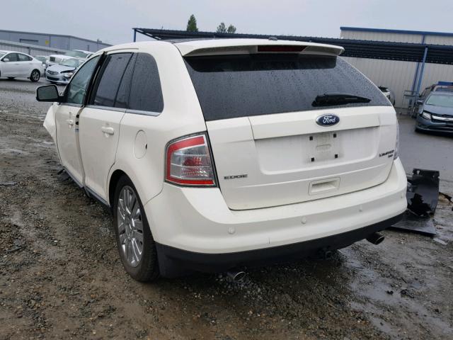 2FMDK49C18BA01891 - 2008 FORD EDGE LIMIT WHITE photo 3