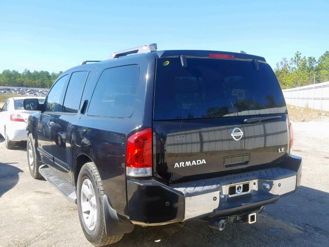 5N1AA08A96N706759 - 2006 NISSAN ARMADA SE BLACK photo 3