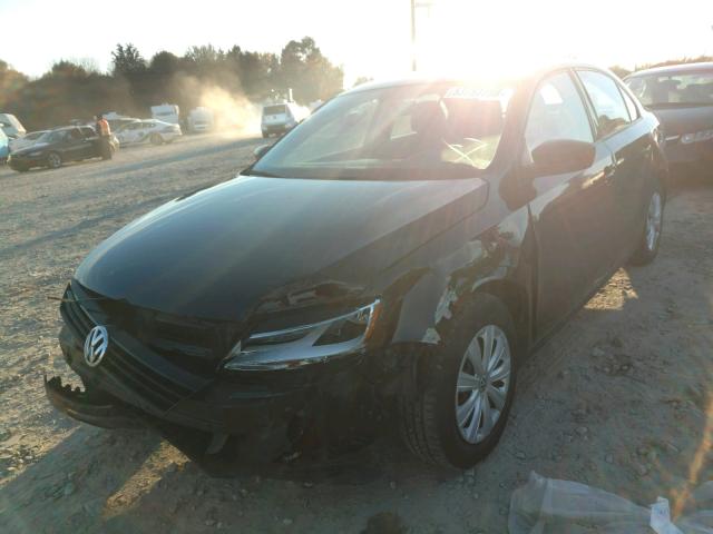 3VW2K7AJ7DM404125 - 2013 VOLKSWAGEN JETTA BASE BLACK photo 2