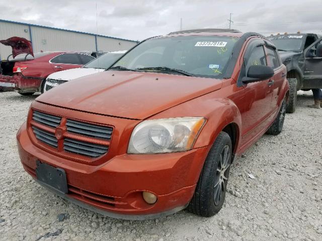 1B3HB48B78D533494 - 2008 DODGE CALIBER SX ORANGE photo 2