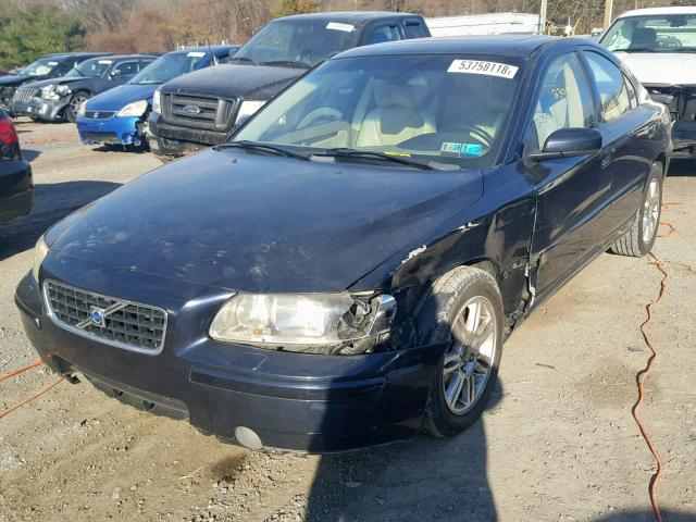 YV1RH592262501917 - 2006 VOLVO S60 2.5T BLACK photo 2