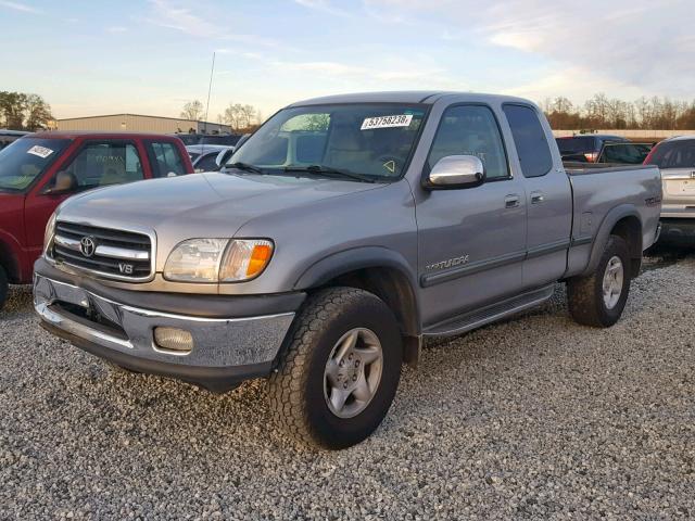 5TBRT34192S249697 - 2002 TOYOTA TUNDRA ACC SILVER photo 2